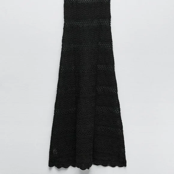 Zara Openwork Knit Dress - Picture 5 of 11